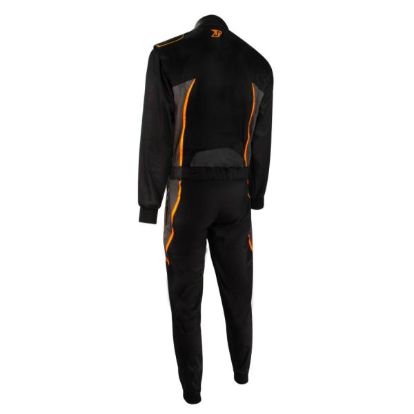 Kart-Overall DETROIT 2.0 schwarz/orange/grau Gr. XL